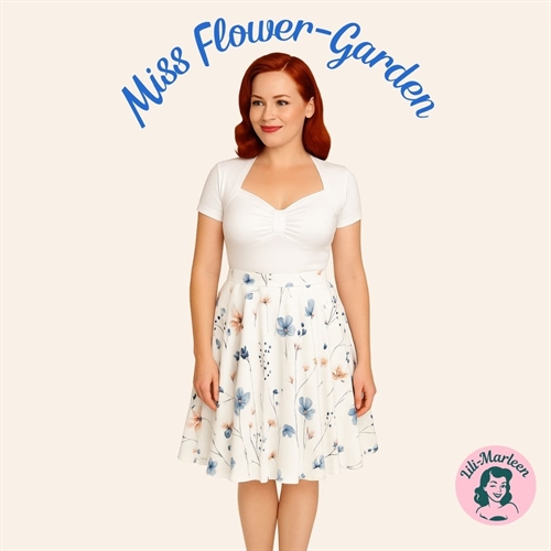 50´er nederdel - Miss Flower Garden
